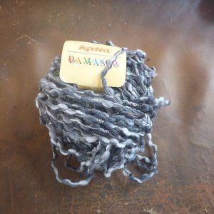 1 Ball Katia Damasco Wool Blend Novelt Yarn - Color 904 Gray Multi Combo